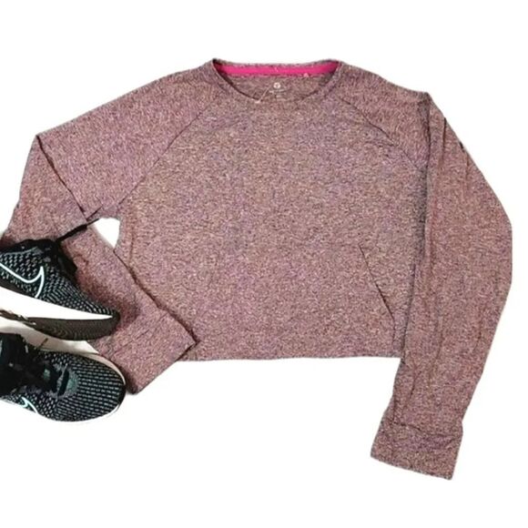 Tag Purple Inspire Long Sleeve Athletic Top with Thumb Holes Large NWOT - Picture 3 of 15